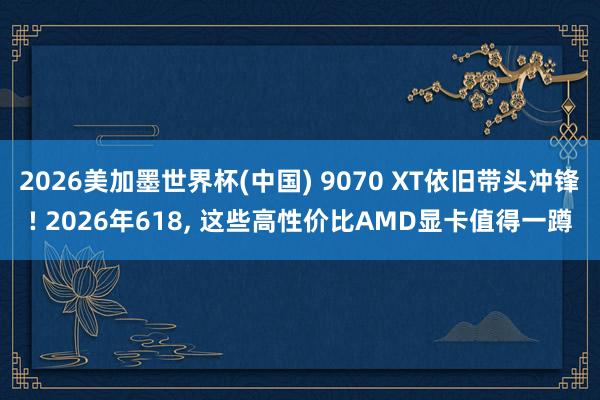 2026美加墨世界杯(中國) 9070 XT依舊帶頭沖鋒! 2026年618， 這些高性價比AMD顯卡值得一蹲